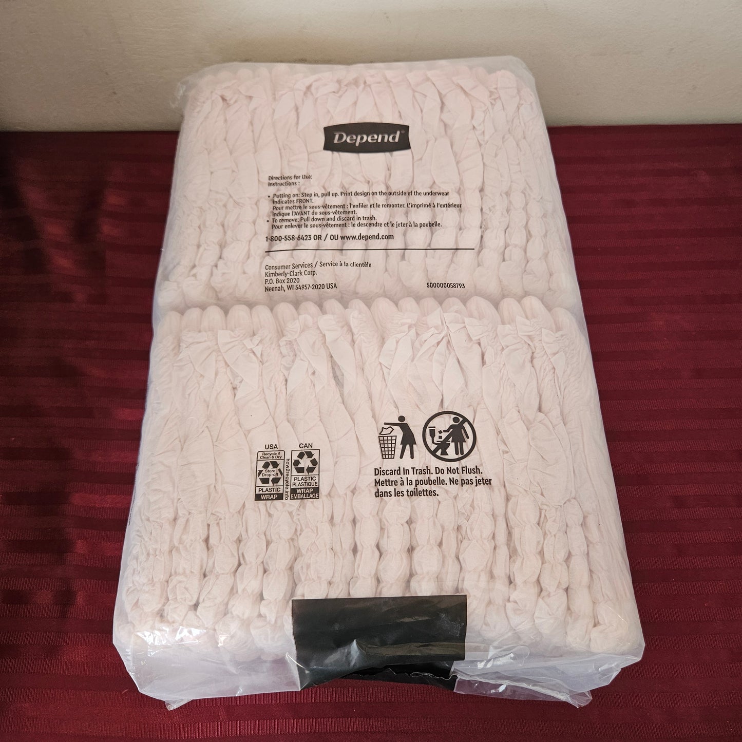 Pañales para mujer 34 piezas talla XL - Depend (Nuevo)