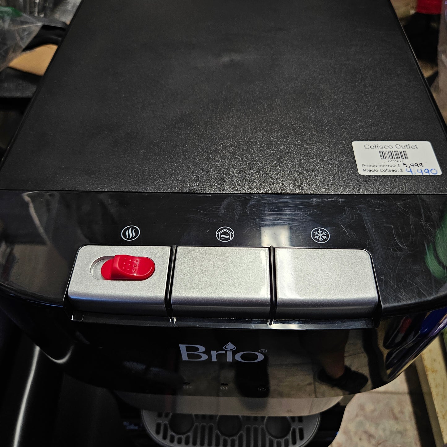 Enfriador/Dispensador de agua de carga inferior de acero inoxidable - Brío (Nuevo, sin caja)