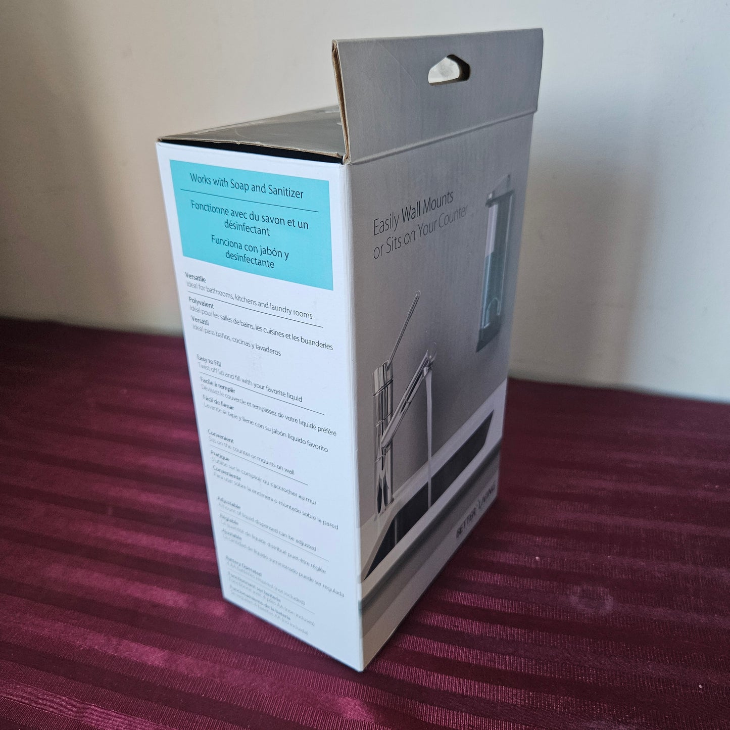 Dispensador de jabón/gel antibacterial automático sin tacto - Better Living (Nuevo)