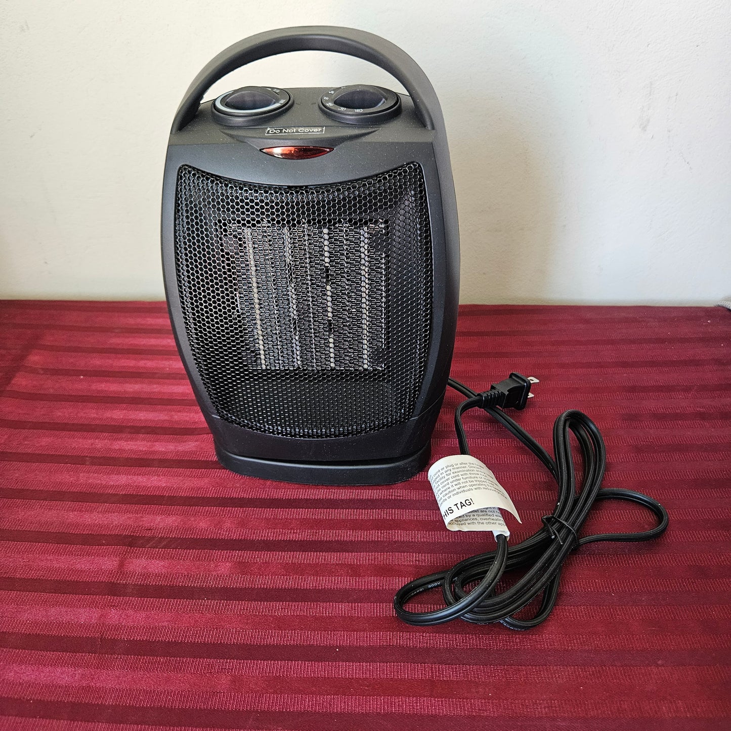 Calefactor de cerámica eléctrico portátil oscilante - Lomi (Nuevo, caja abierta)