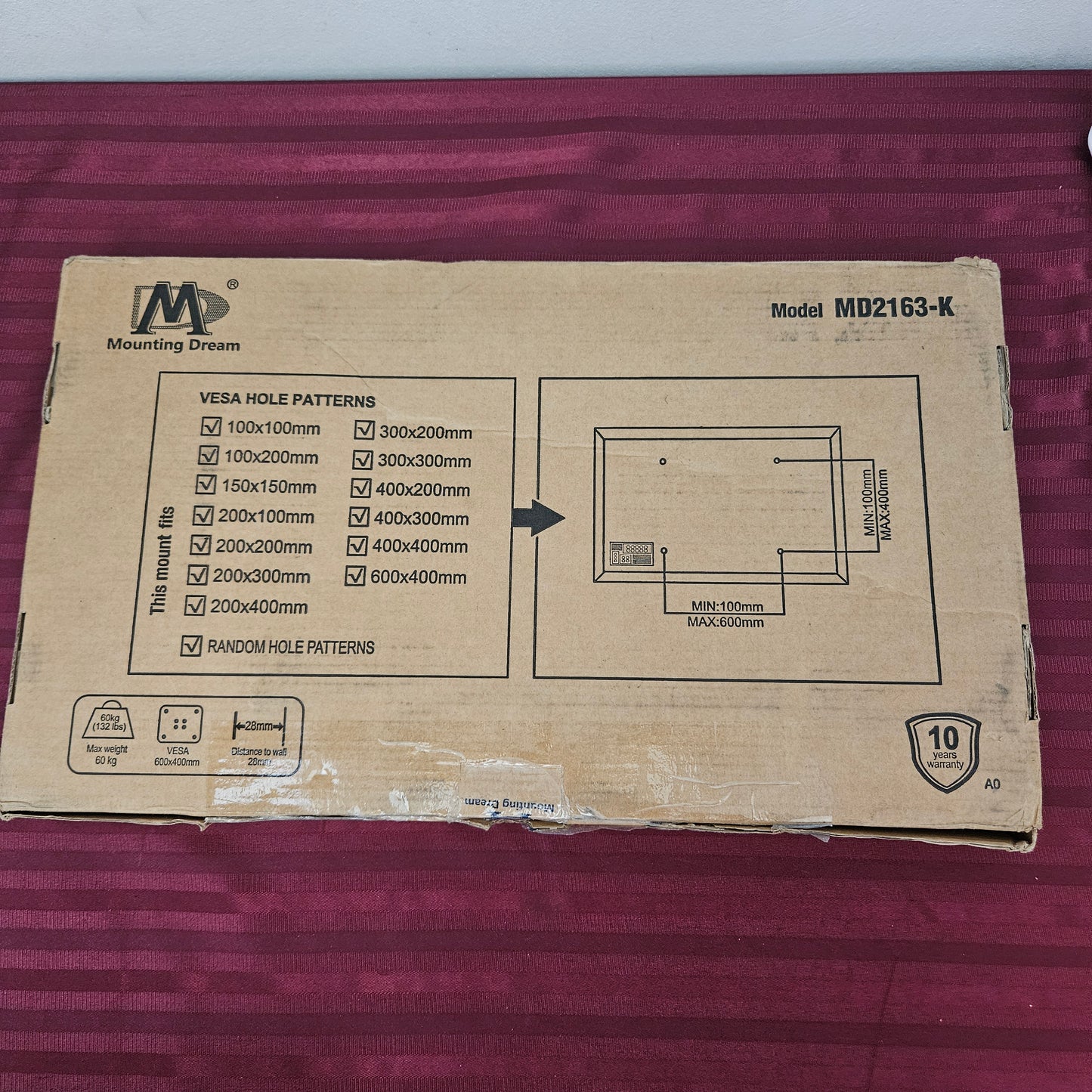 Soporte universal para televisión de 42"- 70" - Mounting Dream (Nuevo, caja abierta)