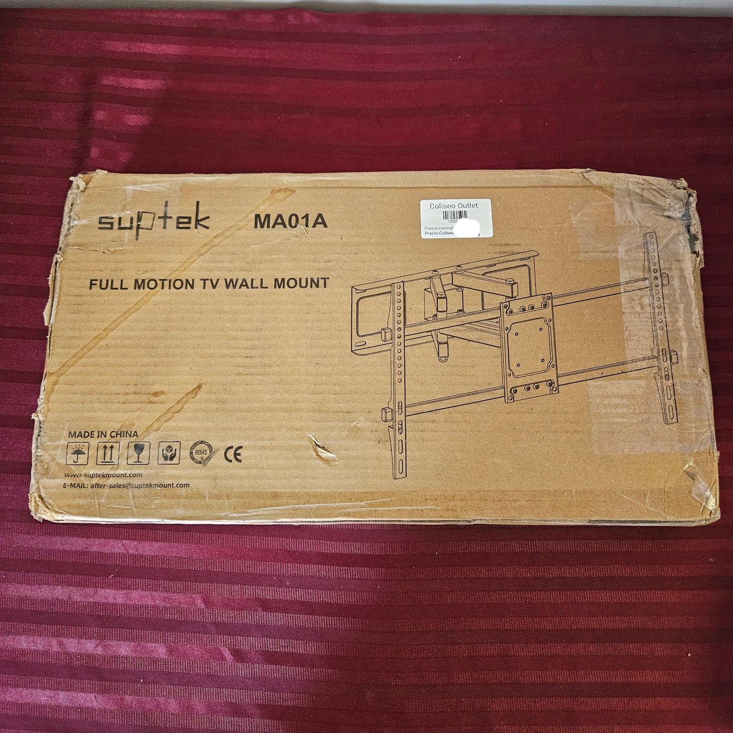 Soporte universal articulado para televisión de 32"- 84" - Suptek (Nuevo, caja abierta)