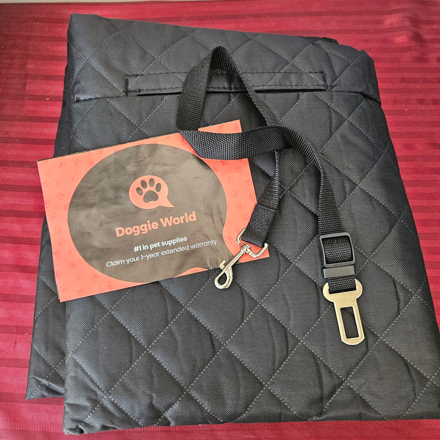 Funda de asiento impermeable para carro para perro XL - Doggie World (Nuevo)