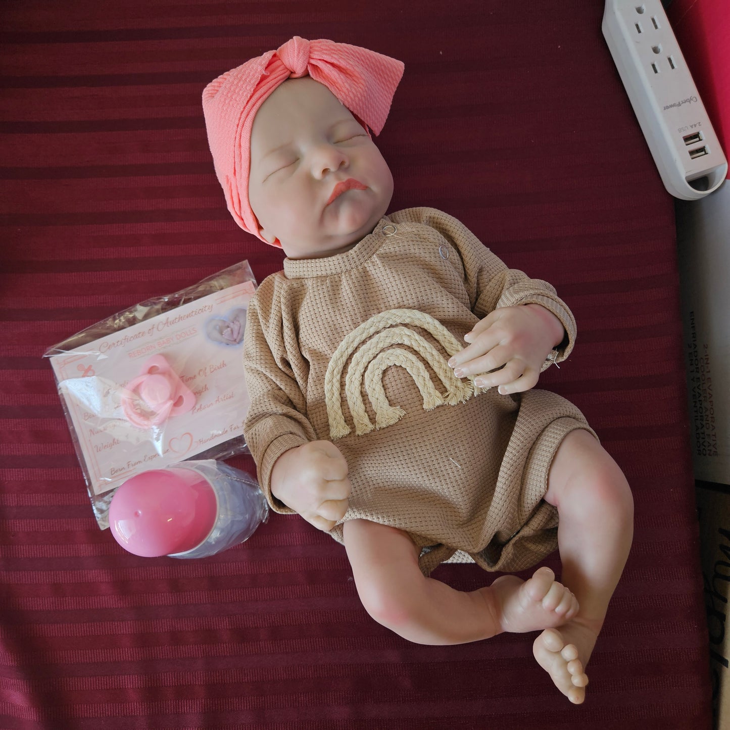 Bebé Reborn niña cuerpo completo de vinilo siliconado (Nuevo)