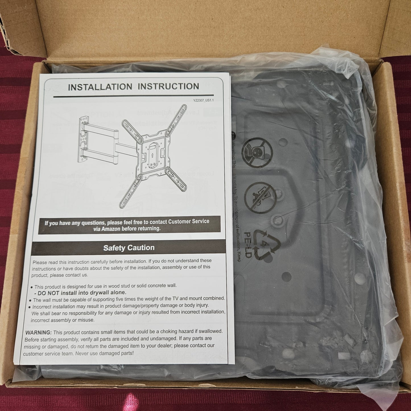 Soporte universal articulado para televisión de 26" - 60" - Mountup (Nuevo, caja abierta)