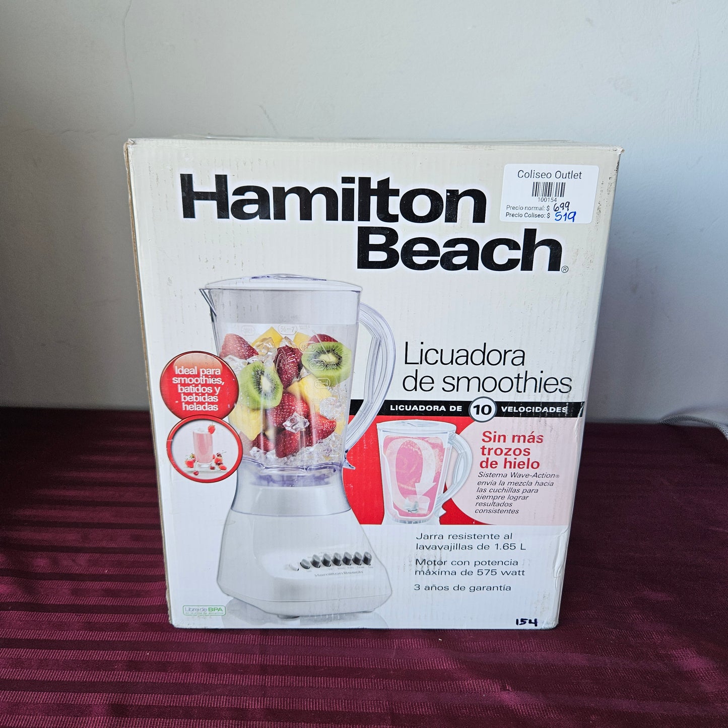 Licuadora de smoothies - Hamilton Beach (Nuevo, caja abierta)