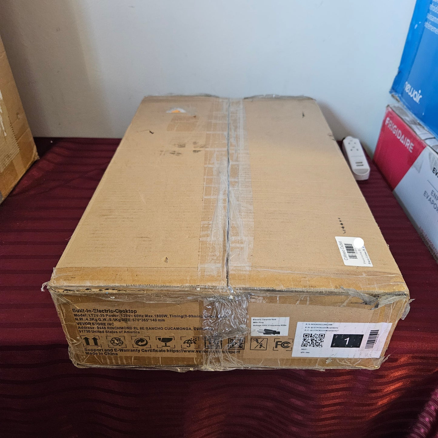 Estufa eléctrica empotrable de 20" x 11.6" - VEVOR (Nuevo, caja abierta)