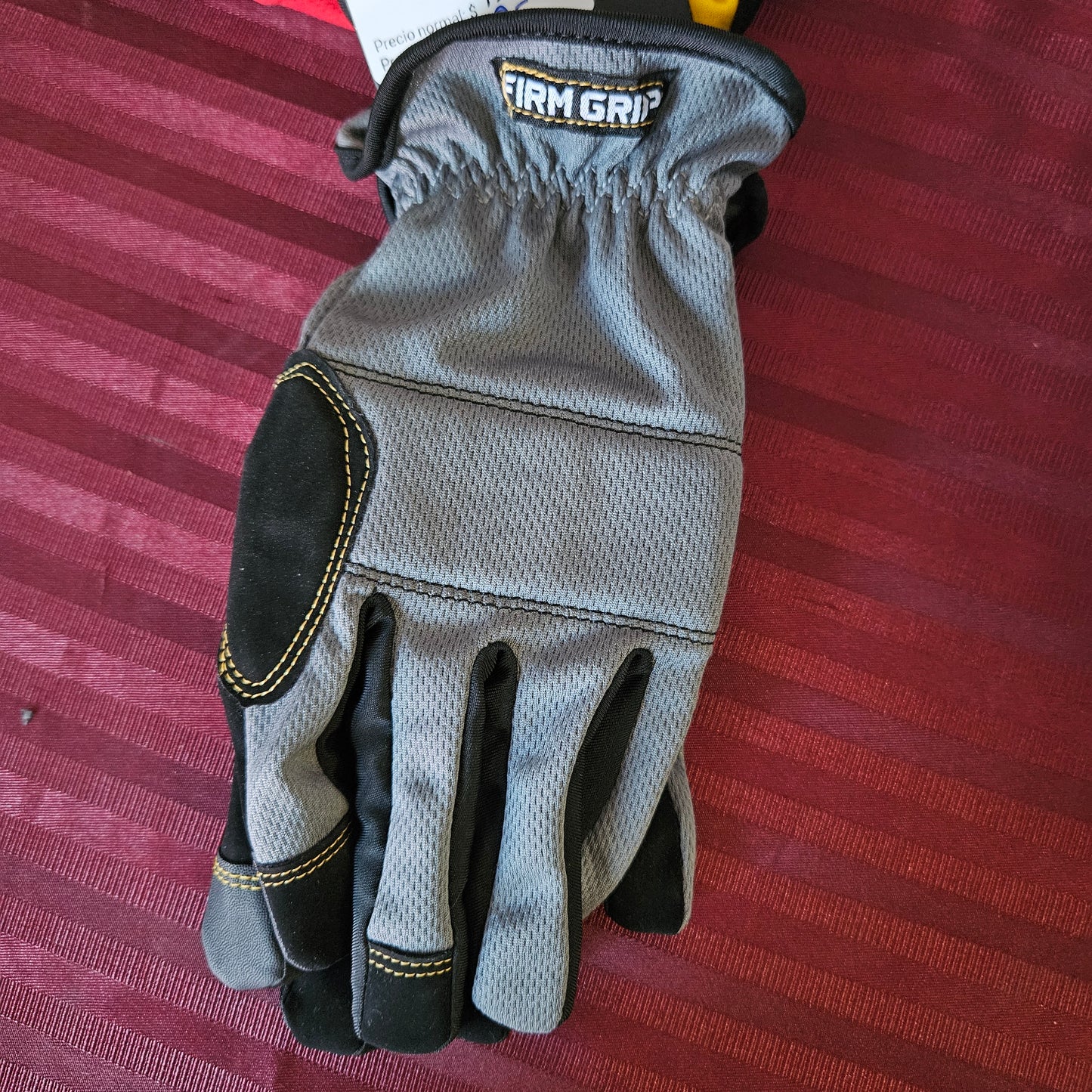 Par de guantes de trabajo color gris (Talla L) - Firm Grip Utility (Nuevo)