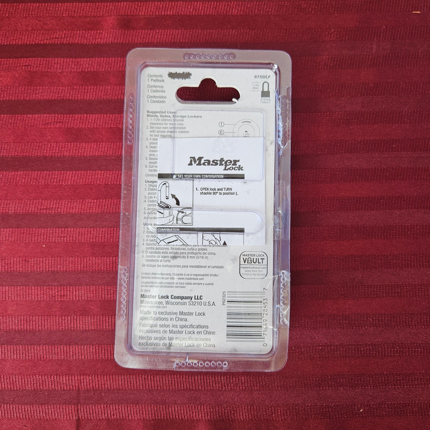 Candado de combinación personalizable - MasterLock (Nuevo)