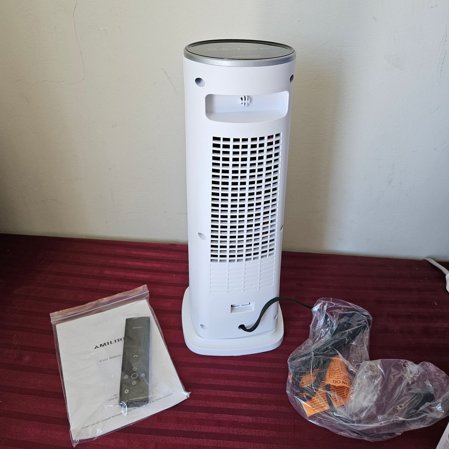 Calefactor cerámico PTC eléctrico digital oscilante - Amilire (Nuevo, caja abierta)