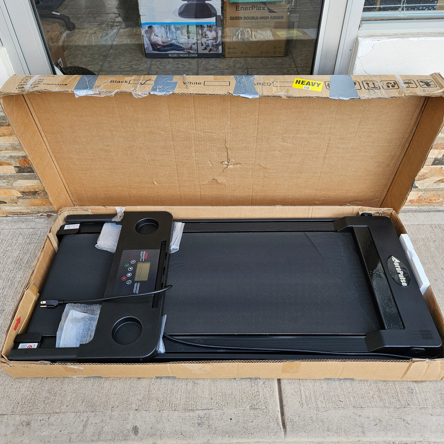 Caminadora eléctrica compacta plegable - AoraPulse (Nuevo, caja abierta)