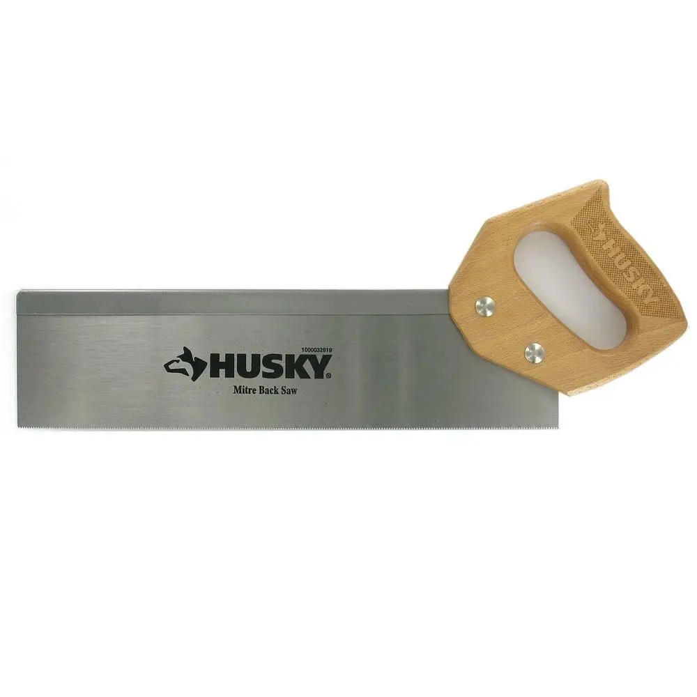 Serrucho de costilla de 14" con mango de madera - Husky (Nuevo, sin empaque)