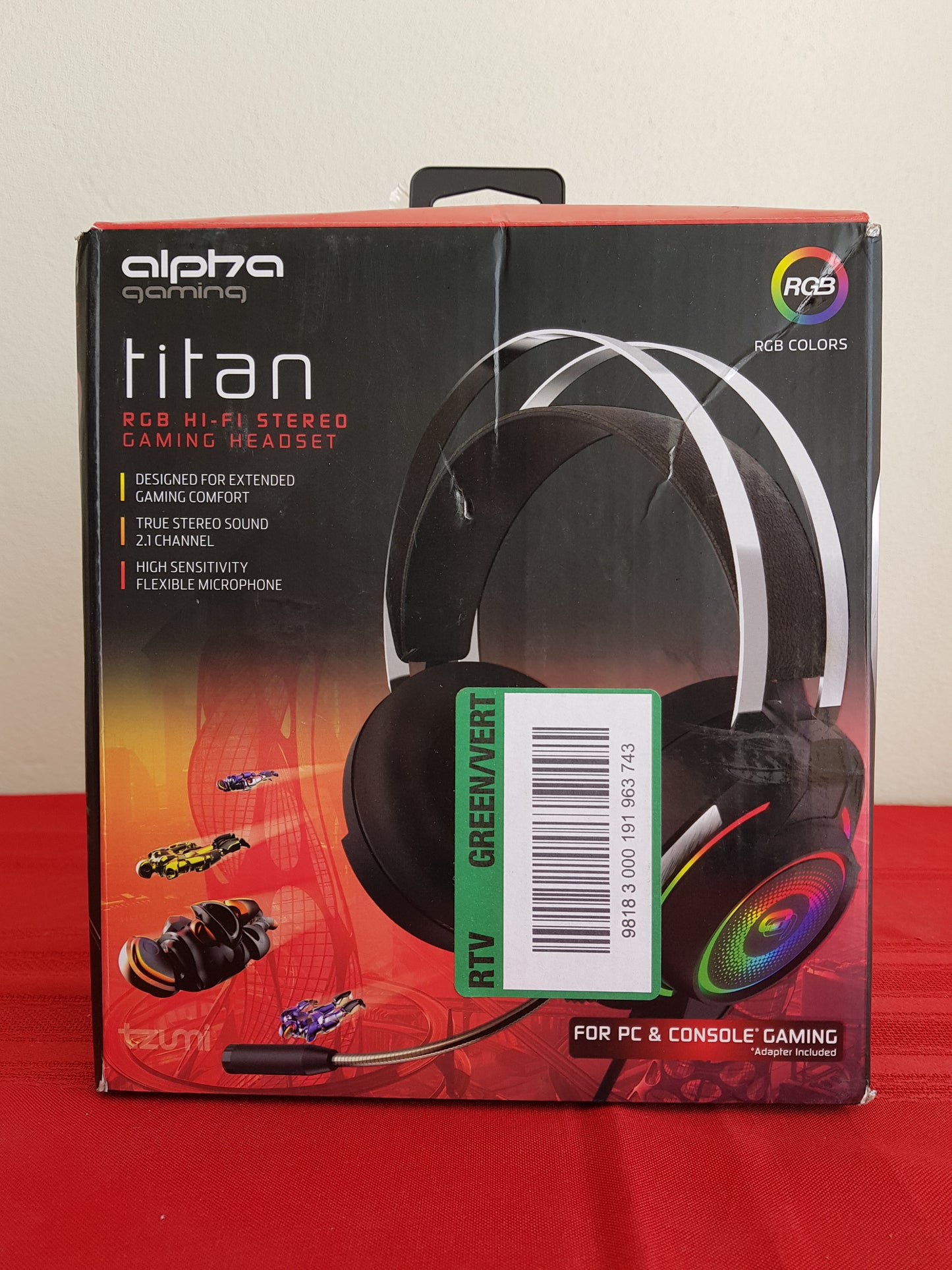 Audífonos Gamer Titan - Tzumi Alpha Gaming (Nuevo, caja abierta)