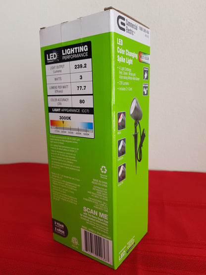 Lámpara de jardín LED - Commercial Electric (Nuevo)