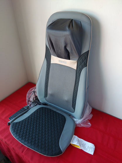 Masajeador de cuello y espalda con calor y cojín de asiento - Homedics Shiatsu Elite II (Nuevo, caja abierta)