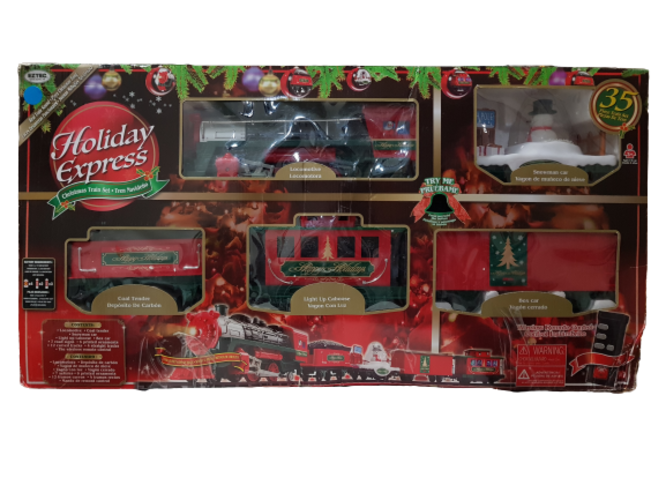 Holiday Express - Juego de tren de Navidad - EZ-TEC (Nuevo, caja abierta)