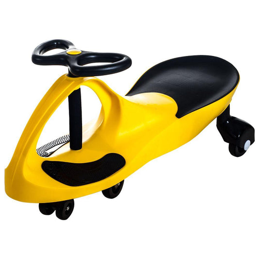 Wiggle Car Ride On Toy amarillo con negro - Lil' Rider Ride (Nuevo)