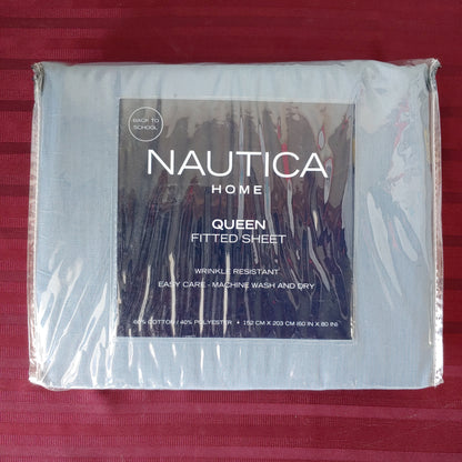 Forro para colchón/sábana de cajón Queen color azul - Nautica Home (Nuevo)