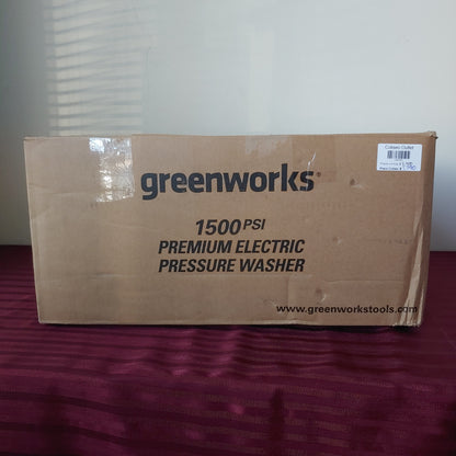 Hidrolavadora de alta presión de 1500 PSI - Greenworks (Nuevo, caja abierta)