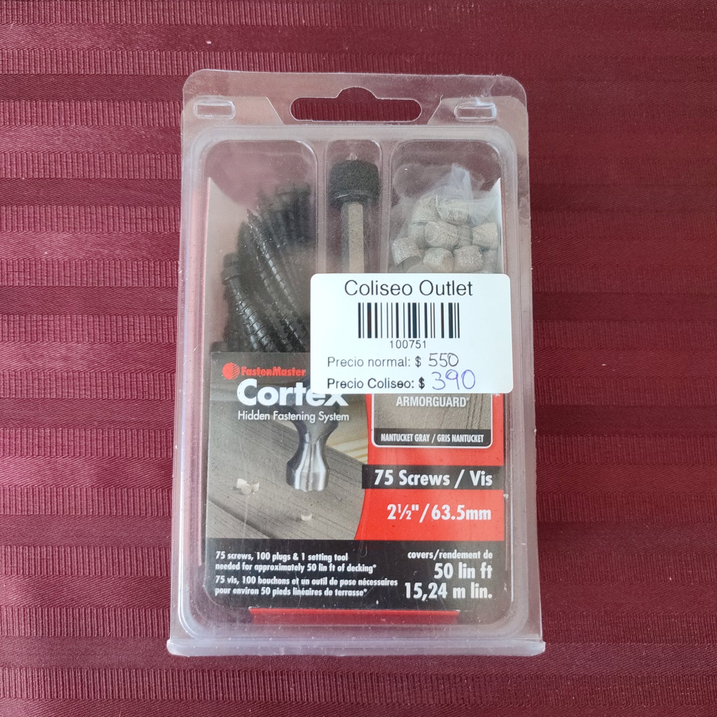 Kit de sistema de fijación de cubierta oculta - FastenMaster Cortex (Nuevo)