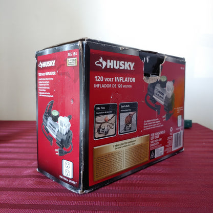 Inflador portátil de 120 V - Husky (Nuevo, caja abierta)