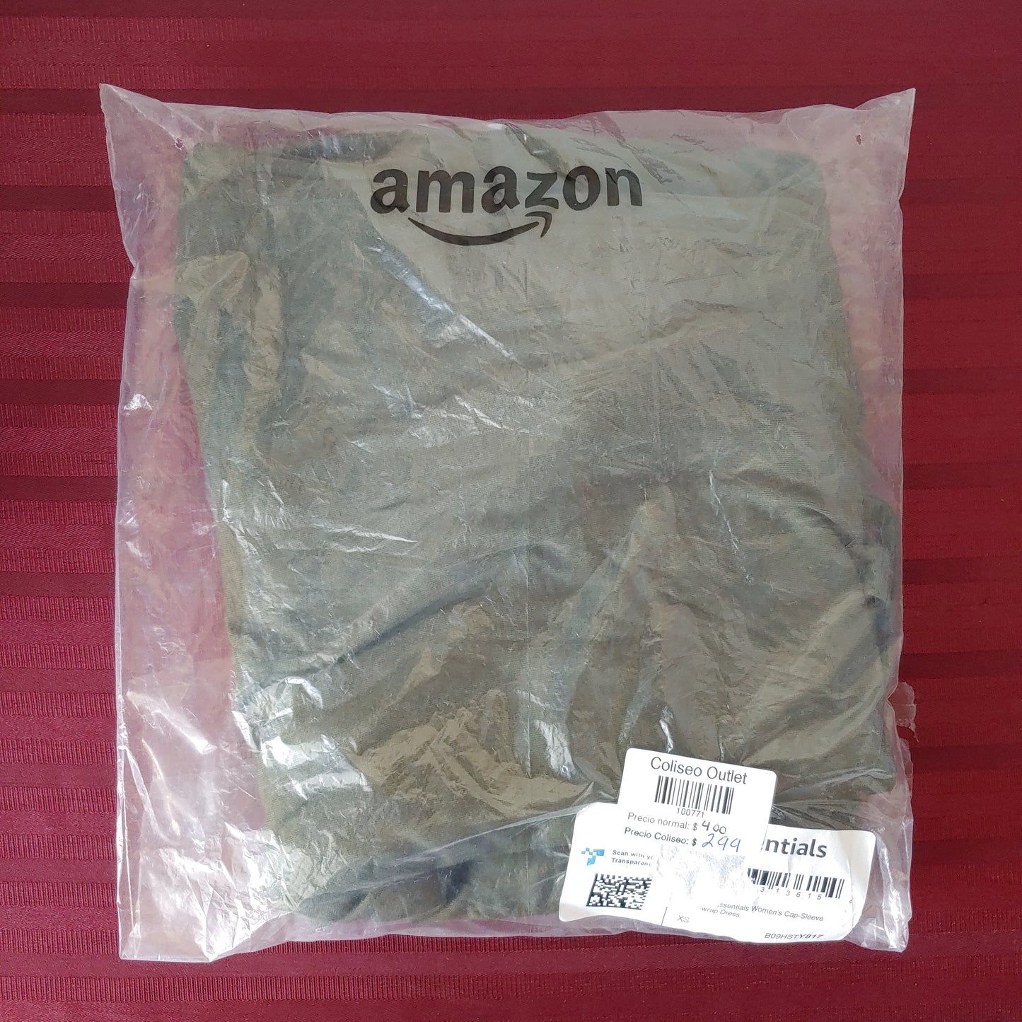 Vestido para mujer color verde talla XS - Amazon Essentials (Nuevo)