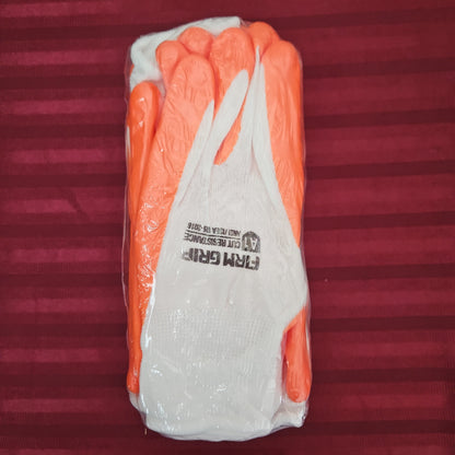 Paquete de 5 pares de guantes de trabajo de nitrilo (Talla L) - Firm Grip (Nuevo)