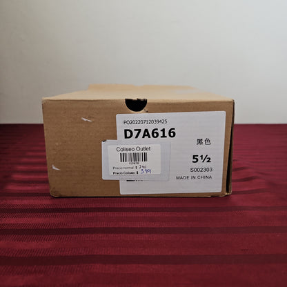 Zapatillas color negro talla 5 1/2 US (22.5 cm) - Ermonn (Nuevo)