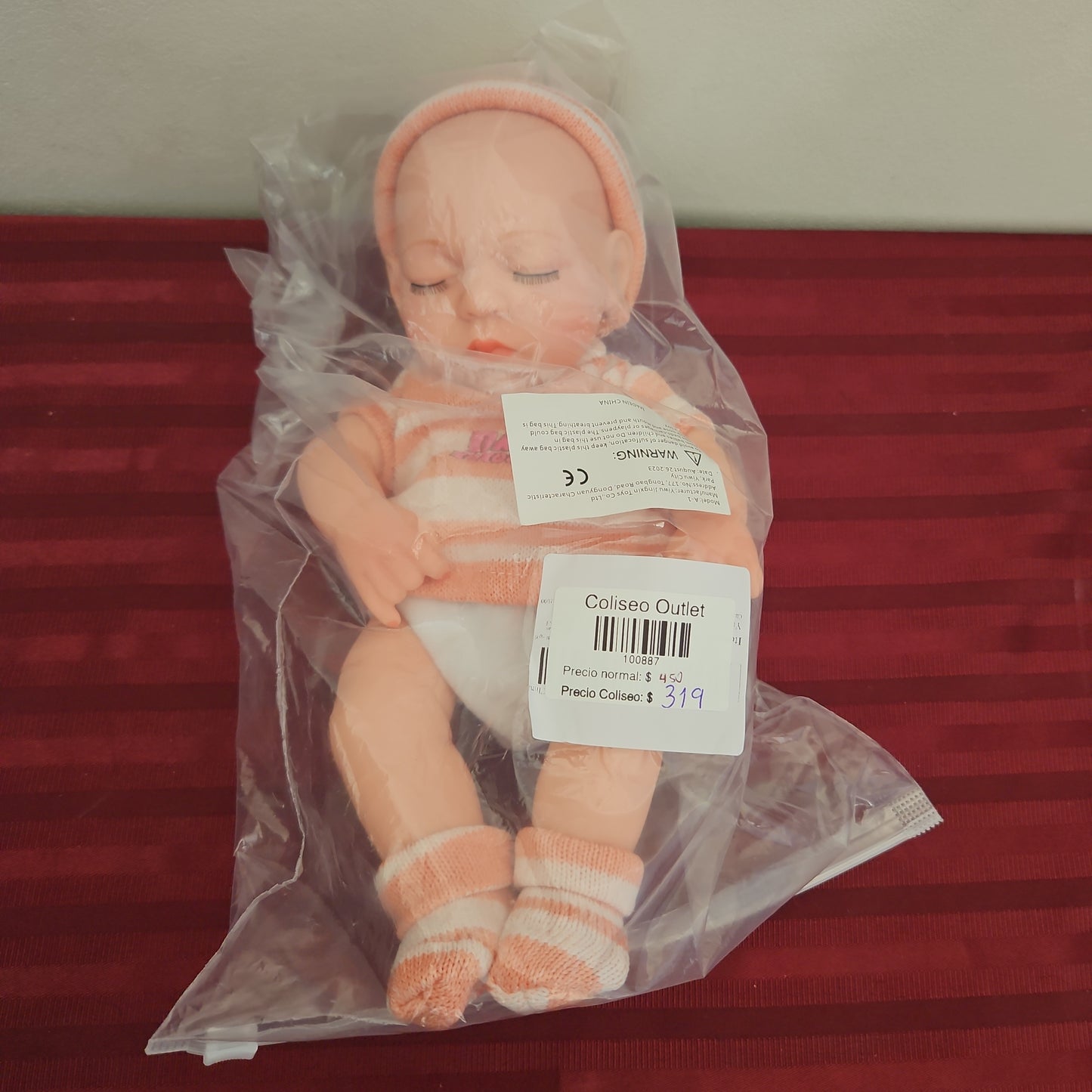 Bebé prematuro niña 30 cm (Nuevo)