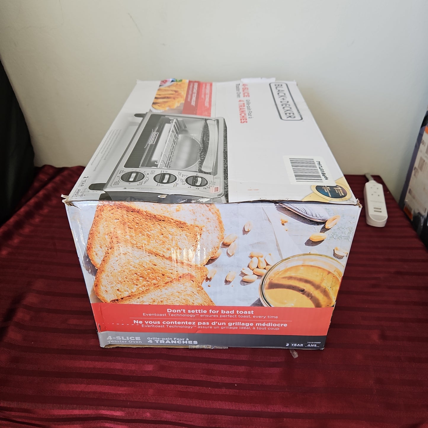 Horno tostador para 4 rebanadas - Black+Decker (Nuevo, caja abierta)