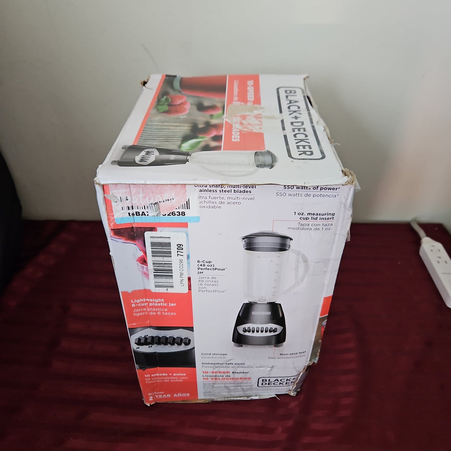 Licuadora de 10 velocidades - Black+Decker (Nuevo, caja abierta)