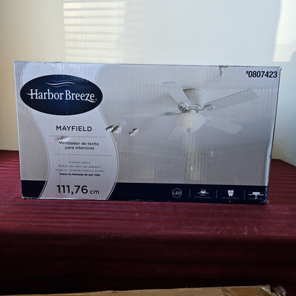 Ventilador de techo de 44" - Harbor Breeze Mayfield (Nuevo, caja abierta)