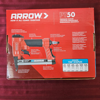 Engrapadora neumática - Arrow PT50 (Nuevo, empaque abierto)
