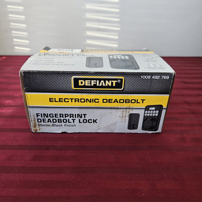 Cerradura electrónica terminado negro mate - Defiant (Nuevo, caja abierta)