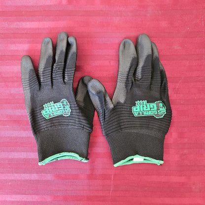 Par de guantes de trabajo de nylon (Talla S) - Gorila Grip Trax (Nuevo)