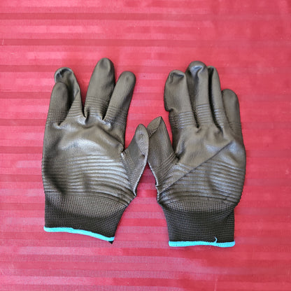 Par de guantes de trabajo de nylon (Talla L) - Gorila Grip Trax (Nuevo)