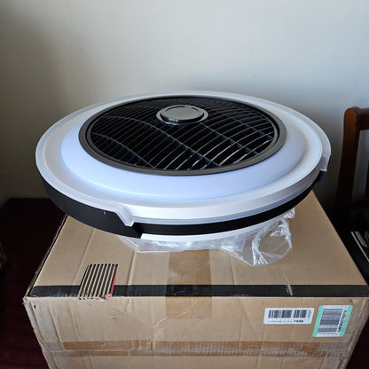 Ventilador de techo de 19" sin aspas con lámpara LED - Kviflon (Nuevo, caja abierta)