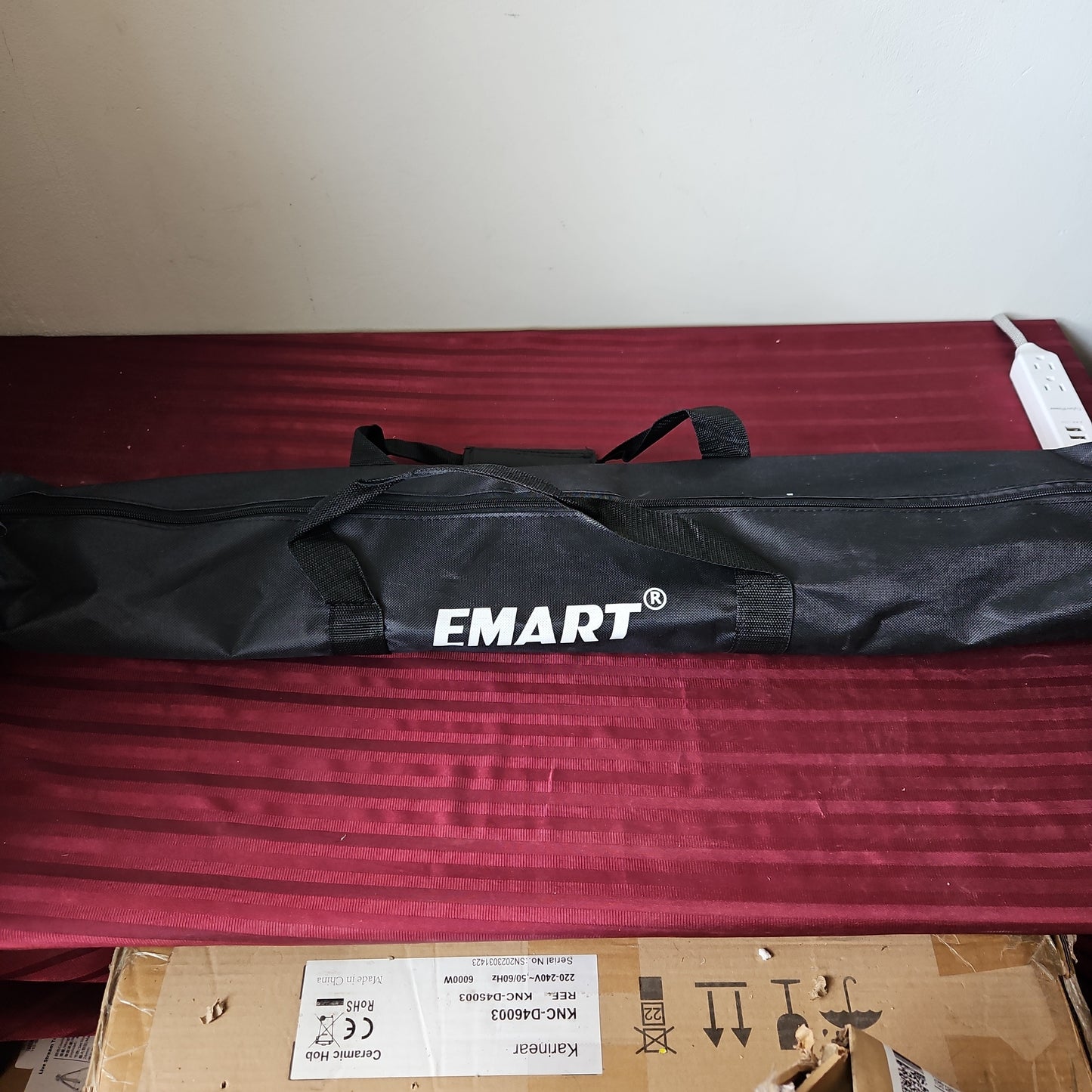 Kit de soporte para fotografía con bolsa de transporte (7 x 10ft) - EMART (Nuevo, bolsa con corte)