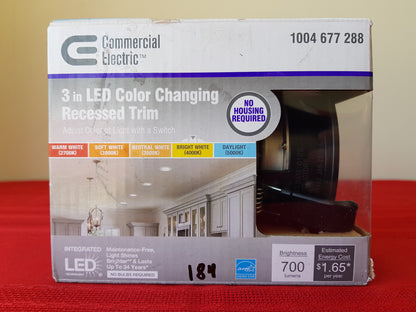 Lámpara tipo spot LED - Commercial Electric (Nuevo, caja abierta)