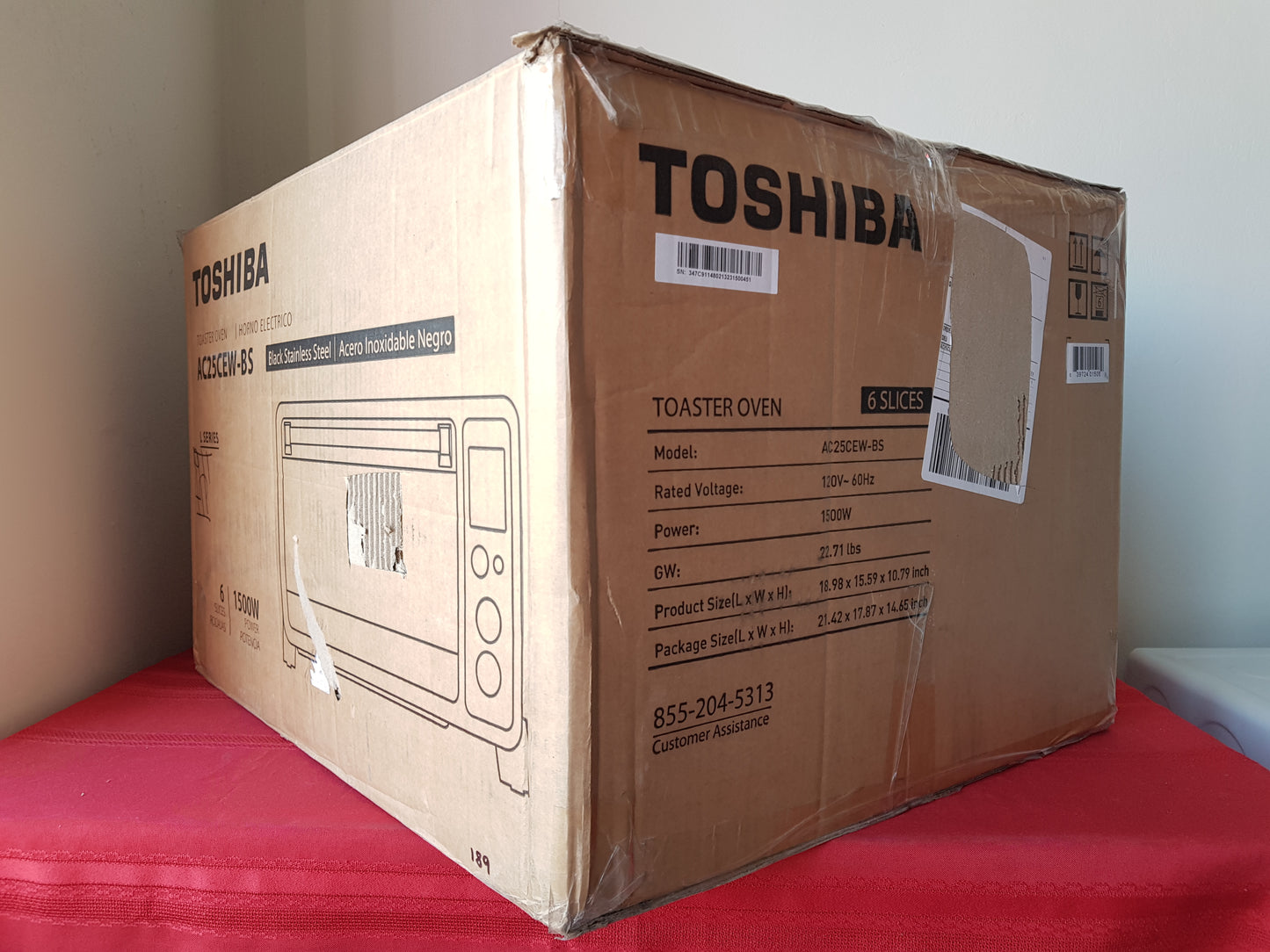 Horno tostador para 6 rebanadas - Toshiba (Nuevo, caja abierta)