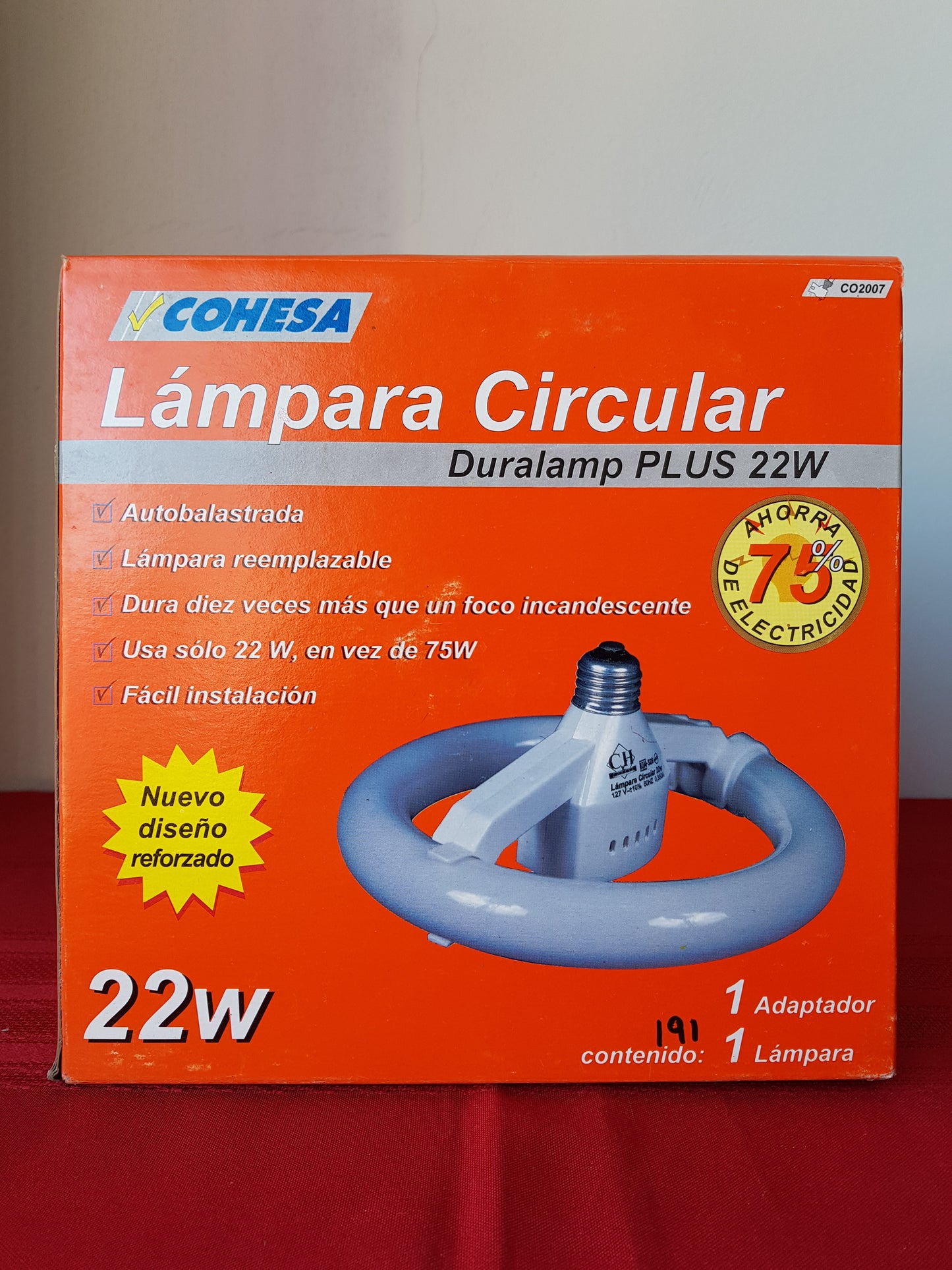 Lámpara circular 22 W - Cohesa Duralamp PLUS (Nuevo)