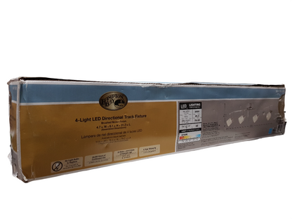 Lámpara de riel direccional de 4 luces LED - Hampton Bay (Nuevo, caja abierta)