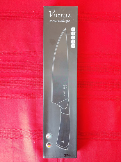 Cuchillo de chef de acero inoxidable 8" - Vistella (Nuevo)