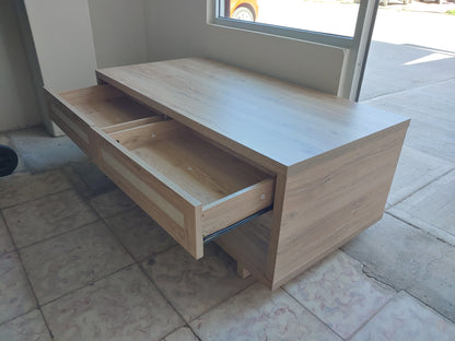 Mesa de centro con 2 cajones de madera - Twin Star Home Fairfax (Nuevo)