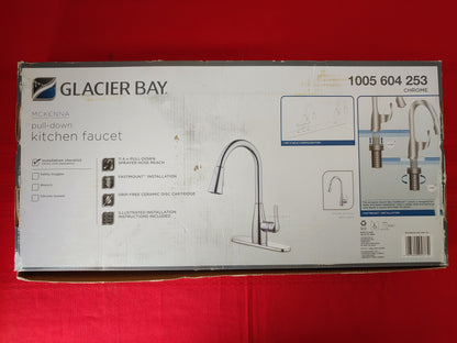 Llave mezcladora para fregadero retráctil - Glacier Bay McKenna (Nuevo, caja abierta)