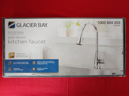 Llave mezcladora para fregadero retráctil - Glacier Bay McKenna (Nuevo, caja abierta)