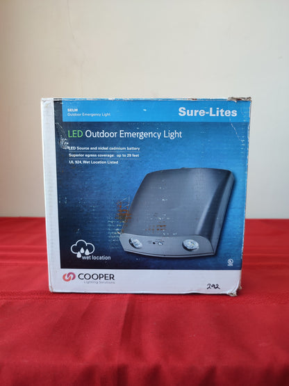 Lámpara de emergencia para exteriores LED - SELW Cooper Lightning (Nuevo, caja abierta)