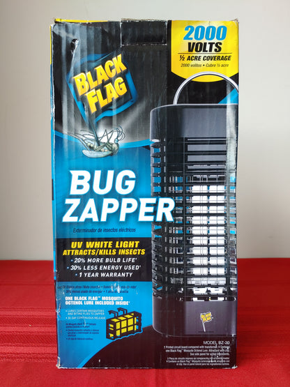 Lámpara UV mata insectos - Black Flag (Nuevo, caja abierta)