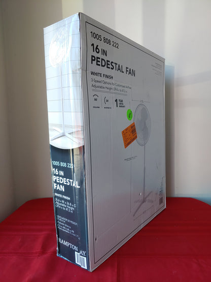 Ventilador de pedestal 16" - Hampton Bay (Nuevo, caja abierta)