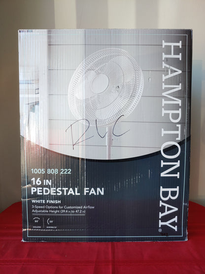 Ventilador de pedestal 16" - Hampton Bay (Nuevo, caja abierta)